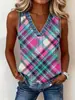 Chaleco Estampado de Cuadros sin Mangas con Cuello en V TEMU Ropa de Verano para Mujer Transfronteriza Europea y Americana Amazon