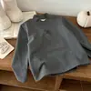 [En Stock] Calentador de Forro Polar Auto-Calentable con Lana y Seda para Niñas, Camiseta Térmica de Invierno con Estampado de Letras para Bebés