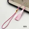 Cuerda de Cuentas de Jade Sintético Extremo 8cm Anillo de Tirar Colgante de Borla Colgante DIY Accesorios para Joyería Rojo Rosa Rojo Jujube Rojo Rosa Rojo Amarillo Dorado
