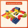 Equipamento de Treinamento de Aptidão Física Infantil Jardim de Infância Aptidão Física Esportes Combinação Esportiva Barra de Equilíbrio Rampa Tapete Conjunto Esportivo