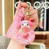 Chaveiro Sanrio Óleo Rosca Donut Pingente de Carro Mini Garrafa de Areia Movediça Bolsa Anel de Chaveiro Enfeites Atacado