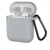 Funda Adecuada para Auriculares AirPods de 2ª Generación, Modelo Grueso de Apple de 2ª Generación con Hebilla, Cubierta Protectora de Silicona para Auriculares Bluetooth Integrado