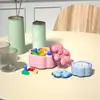Caixa de armazenamento de garra de gato de resina DIY feita à mão Molde de silicone Urso de garra de gesso Vaso de planta carnuda Vaso de flores de cimento Molde de bolo