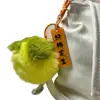 Peluche Imitación Piel de Conejo Color Caqui Cosas Buenas Suceden Colgante para Llavero Bola de Peluche Colgante para Mochila