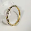 Yongge Jewelry Pulsera Estilo Corte Retro Europeo y Americano Flor Multicolor Goteo de Aceite Nuevo Estilo Chino Esmalte Fragmento Floral Pulsera