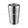 Suministro Directo de Vasos de Agua Martillados de Acero Inoxidable 304, Vasos de Cerveza, Tazas de Té de Restaurante de Doble Capa de Gran Capacidad, Vasos de Jugo, Tazas de Café
