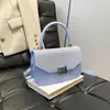 Bolso Pequeño Cuadrado de Moda Nicho Estilo Coreano Nuevo Estilo Primavera y Verano 2025 Versátil Bolso de Hombro de Mano Cruzado para Mujer