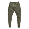 Hermanos Fitness Muscular Pantalones Deportivos de Ocio para Hombre Primavera y Otoño Correr Ejercicio Pantalones con Múltiples Bolsillos Pantalones de Chándal Comercio Exterior Venta al por Mayor Transfronteriza