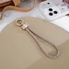 Pingente Criativo de Corrente de Diamante de 10 Fileiras para Celular, Anel de Mola Curto Full-Diamond Luxuoso para Pendurar no Celular, Forte e Durável para Mulheres