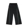 Calça de Moletom Yutang com Caimento em Tecido de Camada de Ar e Design Estruturado, Calça Casual Esportiva de Perna Reta Solta para Homens e Mulheres, Nova Coleção Outono/Inverno