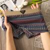 Ropa interior de algodón puro para mujer estilo étnico de verano nuevo, Leggings cómodos y transpirables anti-exposición para mujer, Pantalones con cobertura completa de cadera