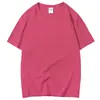 Camiseta de Manga Corta 200g Poliéster-Algodón, Color Sólido Cuello Redondo Camisa Publicitaria, Ropa para Eventos, Camiseta Cultural, Mayoreo, Impresión de Logo, Corte Holgado