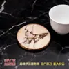 Porta-copos de chá de mármore, porta-copos de café, tapetes de isolamento térmico, conjuntos de chá kung fu, novos itens decorativos estilo chinês, processamento feito sob medida