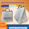 Bolsa Térmica de Plástico Personalizada com Folha de Alumínio Isolamento Fresco para Levar Espessada Isolamento Térmico Atacado Bolsa Térmica para Bolo Churrasco