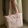 Bolsa de Nylon com Enchimento de Penas Grande Capacidade Outono e Inverno para Mulheres 2026 Nova Bolsa de Algodão de Nicho para o Dia a Dia Bolsa Tote Versátil de Ombro para Mulheres
