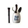 Ceremonia del Té de Ébano Seis Caballeros Combinación de Accesorios Juego Completo Juego de Té Kung Fu Piezas de Repuesto Pinza para Té Pluma de Té Aguja de Té Cuchara de Té
