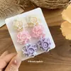 Set de Aretes de Flor de Resina Aguja de Plata Dopamina 2026 Nuevo Estilo Aretes Frescos Aretes de Nicho de Alta Gama para Mujer