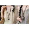 Collares para Parejas con Diseño de Nicho, Cadenas Vintage para Suéteres, Colgantes de Estilo Chino, Collares Versátiles de Estilo Étnico, Nuevos Accesorios
