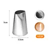 Boquilla de acero inoxidable tamaño XXL para tubería, boquilla para hojaldre, boquilla para crema de pastel, herramienta para hornear, galleta sin costuras