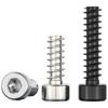 Acero inoxidable 304/niquelado/color zinc negro tornillo autorroscante de cabeza cilíndrica hexagonal de cola plana M2M2.6M3M4M5