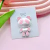 Zuecos de Panda de Dibujos Animados Accesorios DIY Hebilla de Zapato Parche de Oso Violento Broche de Marca con Palabra Bonita Pin para Bolso Decoración