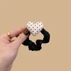 Diadema Coreana de Lunares y Corazones para Mujer 2025 Nueva Banda Elástica y Duradera Goma para Coleta Alta Moda Cuerda para el Cabello Diadema
