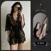 Lingerie Lemon Story, camisola sexy de renda, pura e sedutora, camisola transparente, qqny, busto pequeno, estilo uniforme, sedutora