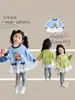 Moletom Feminino Primavera e Outono 2026 Novo Estilo Coelho Policial Roupa Infantil Desenho Animado Tendência Menina Bebê Top de Primavera