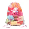 Bolsa de almacenamiento de gran capacidad a prueba de polvo se puede imprimir con un logotipo, bolsa de almacenamiento transparente visible para muñecas, bolsa de almacenamiento para juguetes y figuras