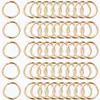 10 Piezas 1 Pulgada Aprox. 2.5 cm Anillo Tórico Metálico con Clip de Resorte Llavero, Mosquetón Redondo