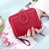 Organizador de Tarjetas Billetera de Una Pieza para Mujer Corta para Mujer Pequeña Fresca Delgada Linda Monedero Pequeño Plegable Billetera de Mujer