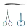 Tijeras de Acero Inoxidable Transfronterizas para Cutícula para Manicura, Removedor de Cutícula, Tijeras para Uñas Encarnadas, Tijeras de Belleza, Tijeras para Cejas, Removedor de Cutícula Estilo Ruso