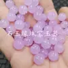 Perla de Calabaza Violeta Piedra de Jade Perlas Sueltas Cuarcita Púrpura Jade Fu Gua Perlas Redondas Pulsera Collar Accesorios de Joyería Perlas