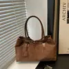 Moda Retrô Simples 2026 Nova Camurça Grande Capacidade Casual Pele de Veado Moda Bolsa Tote de Ombro para Axila para Mulheres