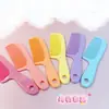 Pente Pequeno Mini Cor Doce Portátil Plástico Fofo Pente de Cabelo Doméstico Pente para Cabelo Liso Feminino Pente para Cabelo Longo Liso