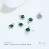 Aço Titânio Não Desbota Inserido com Zircônio Colorido 12 Pedras de Nascimento Pingentes Redondos Acessórios de Joias para Pulseira Colar Brincos DIY Feitos à Mão