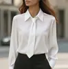 Camisa Casual de Manga Larga de Color Sólido para Mujer Amazon Europea y Americana Transfronteriza Otoño 2026 para el Trayecto de Otoño