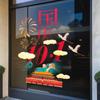 Decoración Atmósfera Festiva Día Nacional Pegatinas Electrostáticas para Puertas de Vidrio Atmósfera de Diseño de Centro Comercial Pegatinas para Ventanas Celebración Nacional
