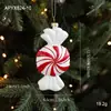 Novo Pingente de Plástico Cartoon Pintado de Vermelho e Branco Papai Noel Árvore de Natal Decoração Suspensa Suprimentos para Decoração de Atmosfera