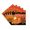 Servilletas de Papel para Fiesta de Halloween Europeas y Americanas Nuevas y Calientes con Tema de Halloween, Dibujos Animados Impresos, Doble Capa
