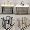 Hecho de Hierro Pintura Horneada Patas de Mesa Pies de Mesa Metálicos Soporte para Patas de Mesa de Comedor Pies de Mesa de Comedor Estante de Hierro Estante para Mesa de Oficina y Conferencias