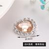 Prato de Flor Fivela de Diamante Corrente de Garra Coração de Pêssego diy Acessórios de Joias Acessórios de Cabeça para Noivas Diamante em Forma de Coração Acessórios de Cabelo para Crianças Materiais Artesanais