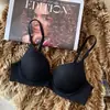 Lencería Brillante sin Costuras para Mujer, Media Copa, Busto Pequeño, Push-Up, Parte Superior Delgada y Parte Inferior Gruesa, Sujetador con Aros, Sexy y Versátil