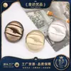 Botões de casaco pequenos estilo fragrância, ovais, de três linhas, costurados à mão. Botões de metal para roupas, corta-vento, jaqueta, suéter, tricô.