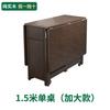 Apartamento Pequeño Nogal Dorado Madera Maciza Moderna Simple Mesa de Comedor Plegable 6 Sillas 8 Personas Extensible Mesa Plegable Doméstica para Arroz