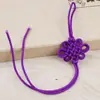 Nudo Doble Línea Nudo Largo Nudo Ping An Seda de Hielo Rayón Borla Fleco Flecos Joyería Accesorios Hechos a Mano Nudo