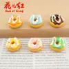 Nuevas Donas Coloridas Simuladas, Juguetes de Comida, Accesorios de Resina con Pegamento de Crema DIY, Accesorios para el Cabello, Colgantes, Adornos Decorativos