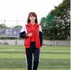 Ropa Deportiva de Primavera y Otoño, Uniformes para Estudiantes de Secundaria y Preparatoria, Uniformes de Clase, Ropa Deportiva de Manga Corta Bloque de Color Estilo Universitario