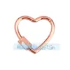 Acessórios para joias DIY mosquetão de parafuso micro-incrustado de cobre puro fivela ajustável para pulseira e colar