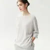 Suéter de Cachemira Reversible de Punto Ancho, Cuello Redondo, Nuevo para Otoño e Invierno, para Mujer, Versátil, Adelgazante, Suave, Agradable a la Piel